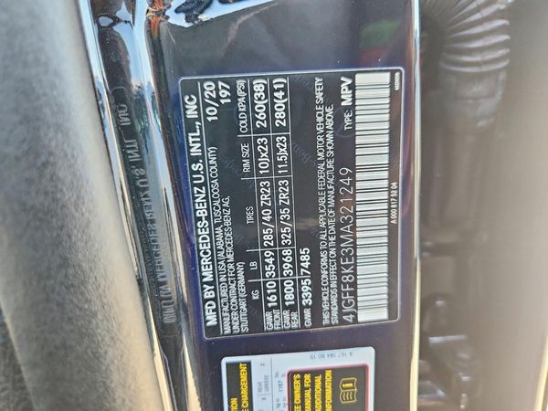2021 MERCEDES-BENZ GLS AMG GLS63 — VINS