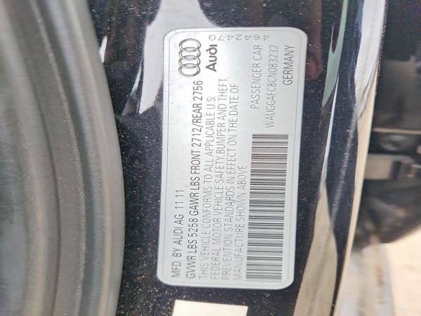 2012 AUDI A6 quattro Premium Plus — VINS