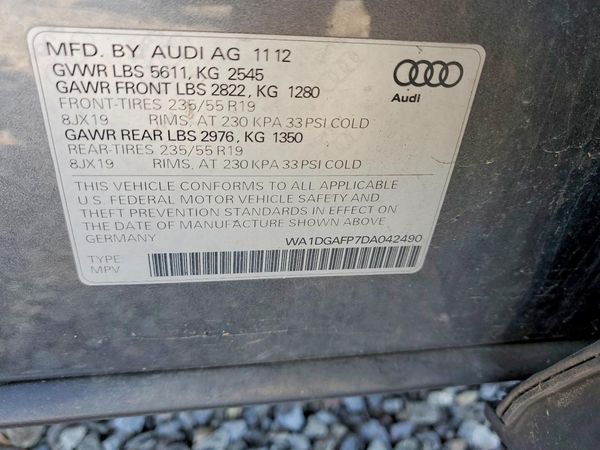 2013 AUDI Q5 Premium Plus — VINS