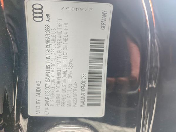 2015 AUDI A5 S Line quattro Plus — VINS