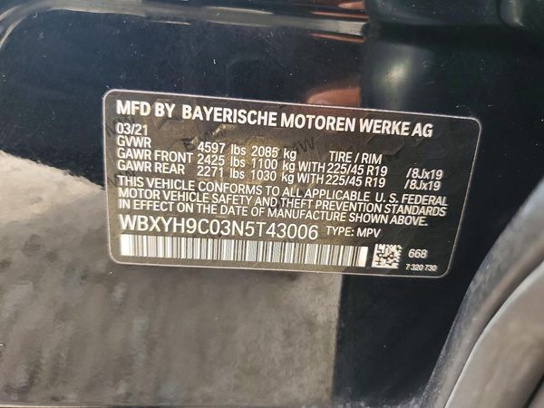 2022 BMW X2 sDrive28i — VINS