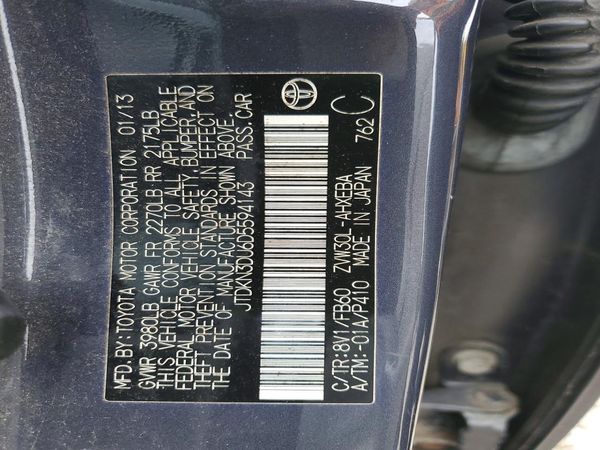 2013 TOYOTA PRIUS — VINS