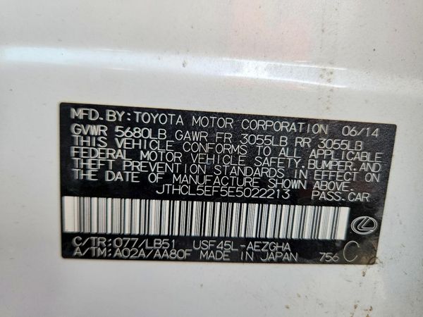 2014 LEXUS LS 460 — VINS