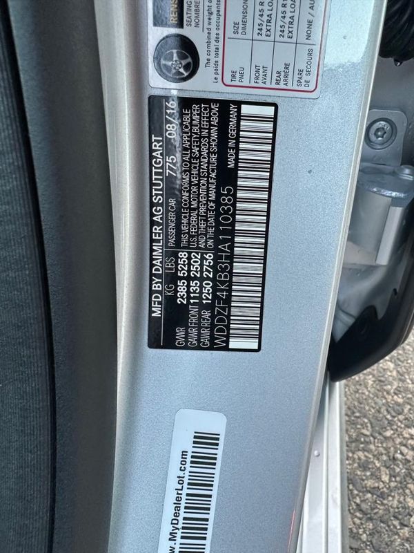 2017 MERCEDES-BENZ E