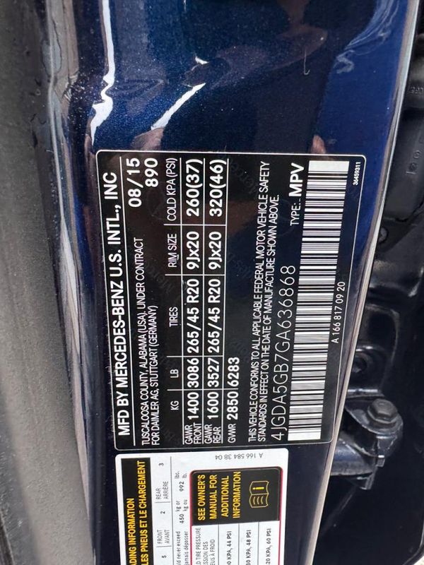2016 MERCEDES-BENZ GLE