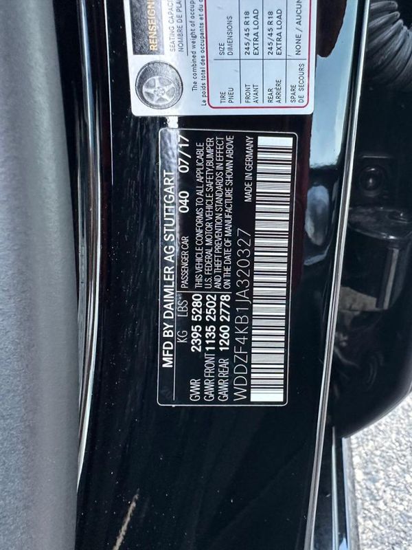 2018 MERCEDES-BENZ E