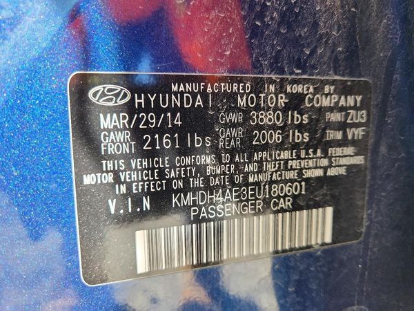 2014 HYUNDAI ELANTRA GLS (Middle) — VINS