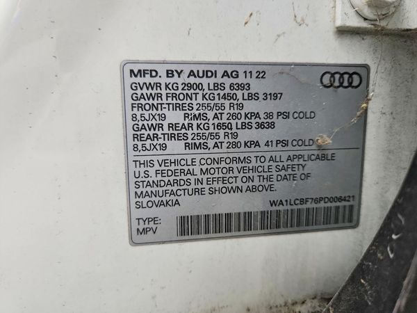 2023 AUDI Q7 — VINS