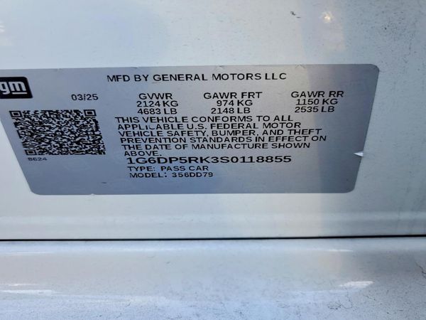 2025 CADILLAC CT5 Sport — VINS