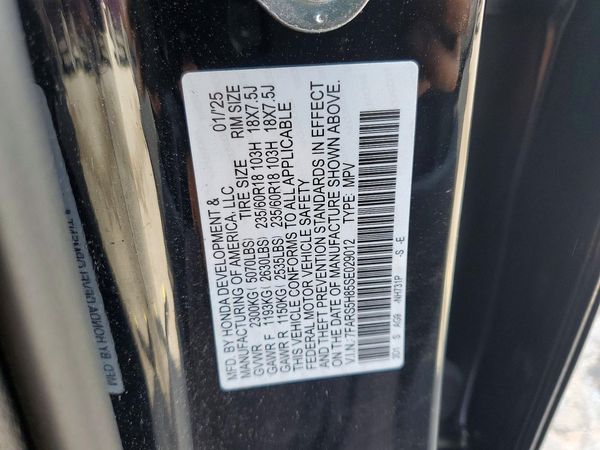 2025 HONDA CR-V Sport-L — VINS