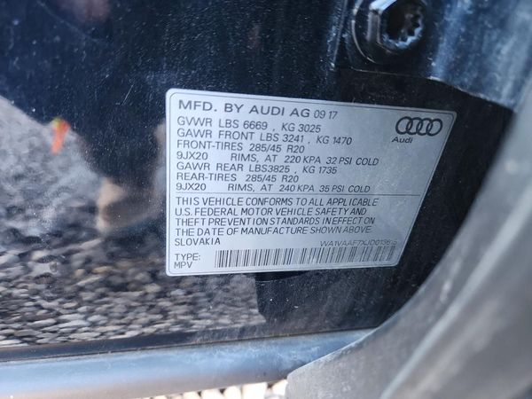 2018 AUDI Q7 quattro Prestige — VINS