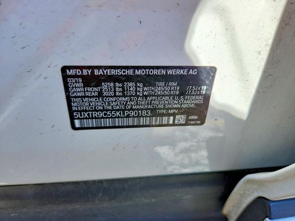2019 BMW X3 xDrive30i — VINS