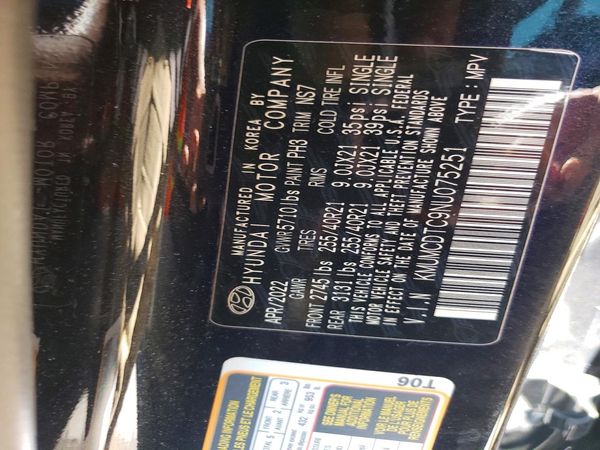 2022 GENESIS ALL OTHER — VINS