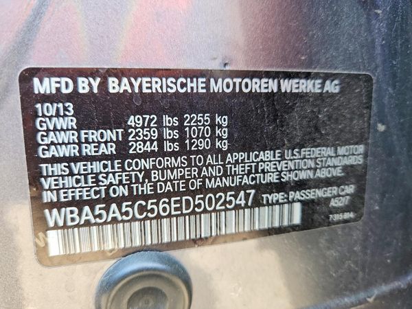 2014 BMW 528 — VINS