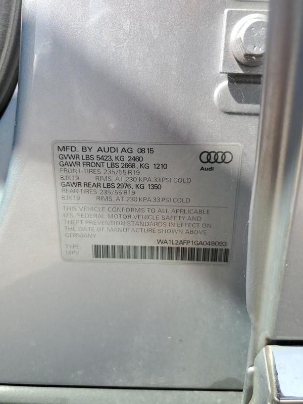 2016 AUDI Q5 quattro Premium Plus