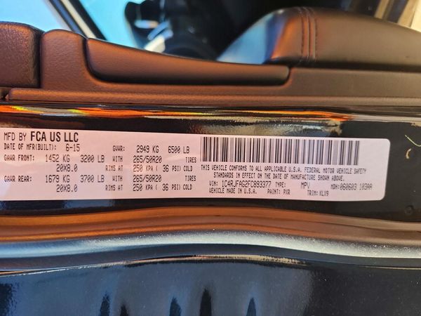 2015 JEEP GRAND CHEROKEE Laredo — VINS