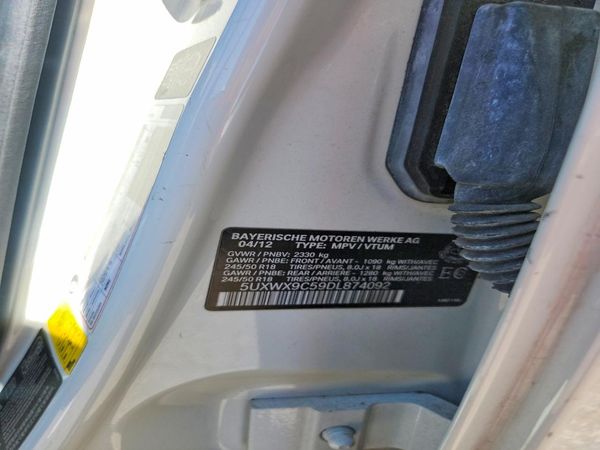 2013 BMW X3 xDrive28i — VINS