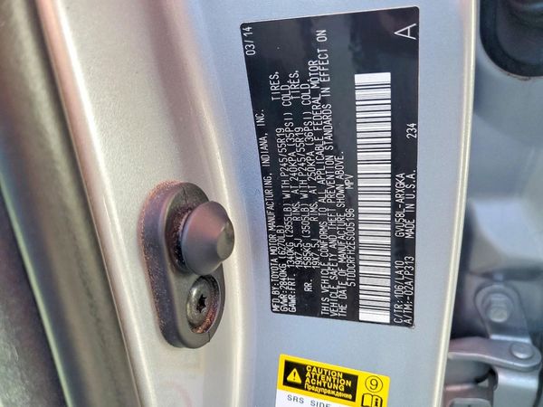 2014 TOYOTA HIGHLANDER Base/Hybrid — VINS