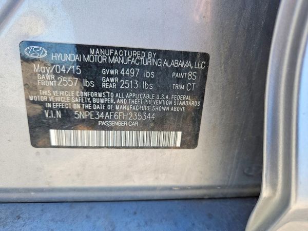 2015 HYUNDAI SONATA — VINS