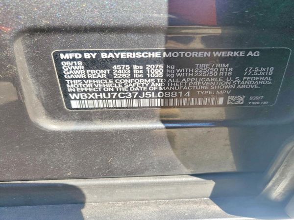 2018 BMW X1 sDrive28i — VINS