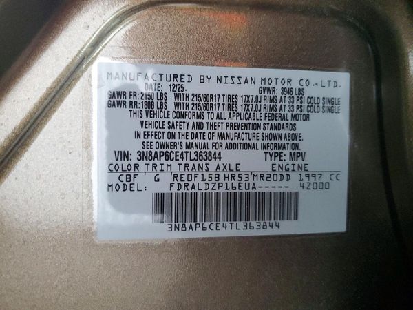 2026 NISSAN KICKS SV — VINS