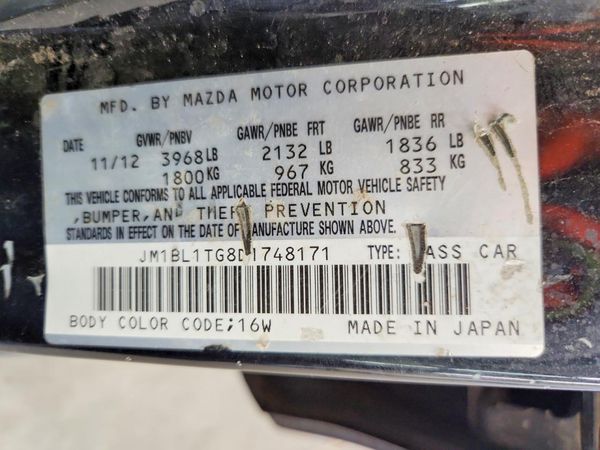 2013 MAZDA 3 SV/Base — VINS