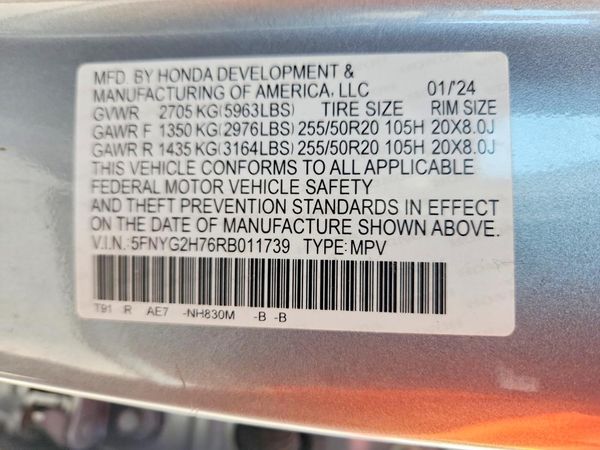2024 HONDA PILOT — VINS