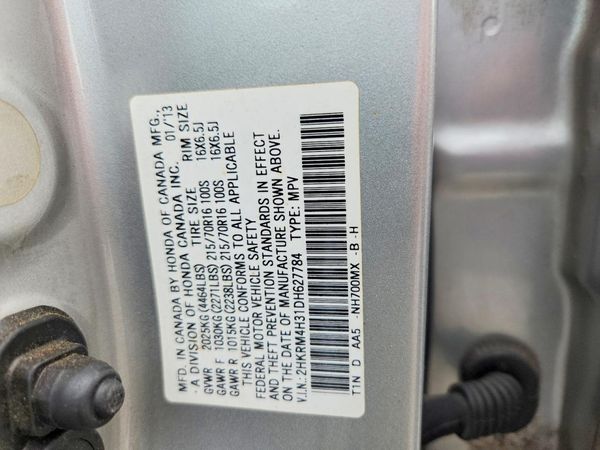 2013 HONDA CRV LX — VINS