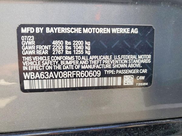 2024 BMW 4 SERIES Gran Coupe — VINS
