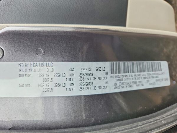 2018 CHRYSLER PACIFICA Touring L Plus — VINS