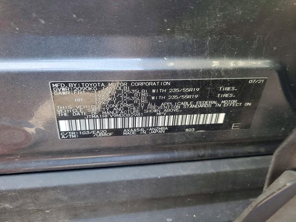 2021 TOYOTA RAV4 XLE Premium — VINS