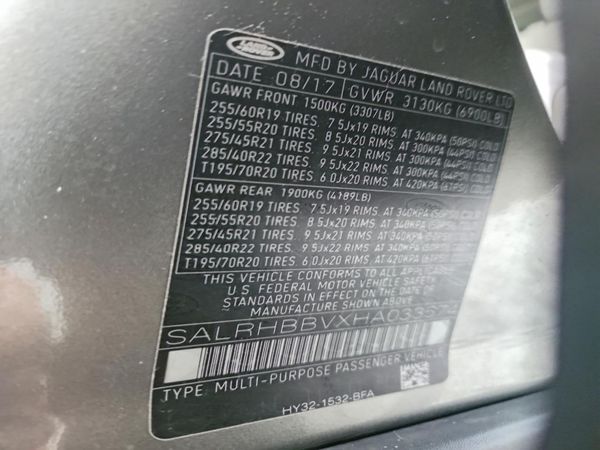 2017 LAND ROVER DISCOVERY HSE Luxury — VINS