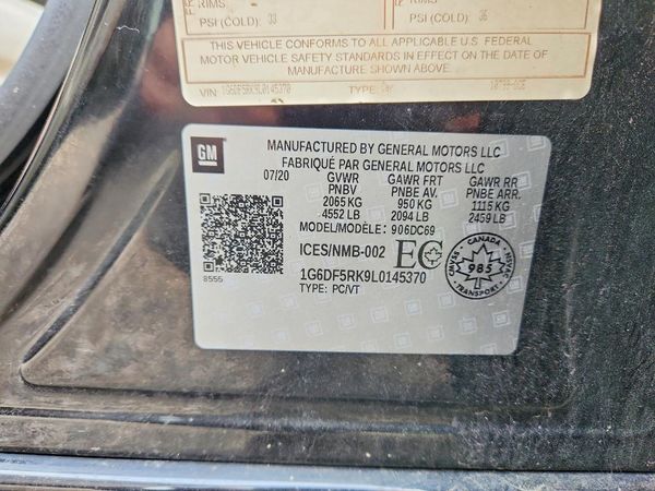 2020 CADILLAC CT4 — VINS