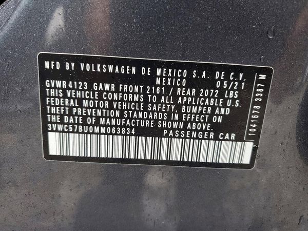 2021 VOLKSWAGEN JETTA S / SE / R-Line — VINS