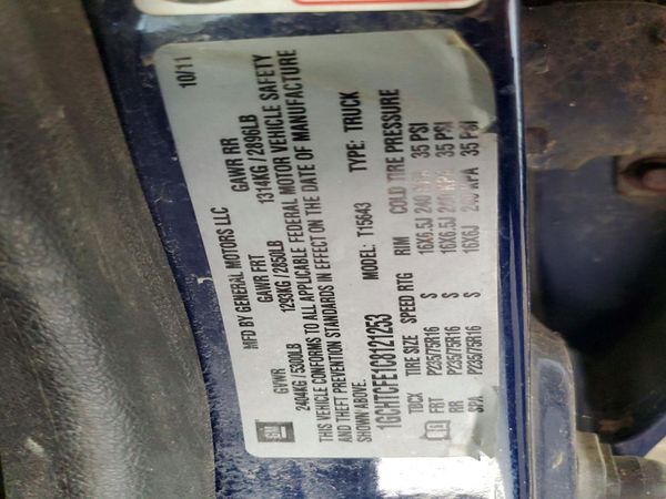 2012 CHEVROLET COLORADO 1LT — VINS