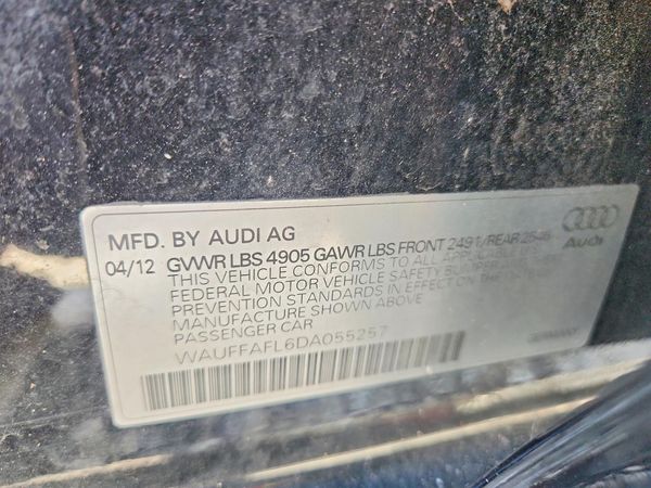 2013 AUDI A4 quattro Premium Plus — VINS