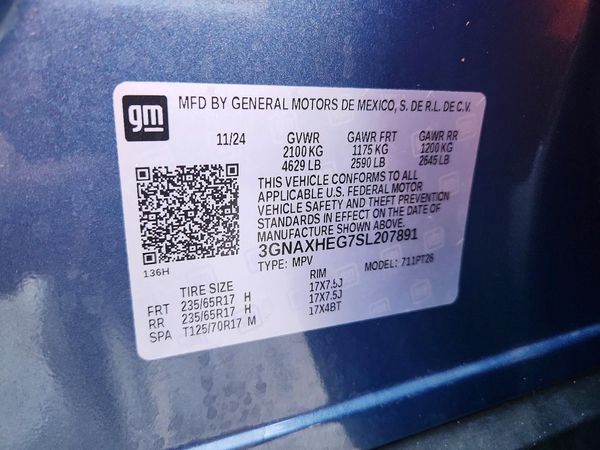 2025 CHEVROLET EQUINOX 1LT — VINS