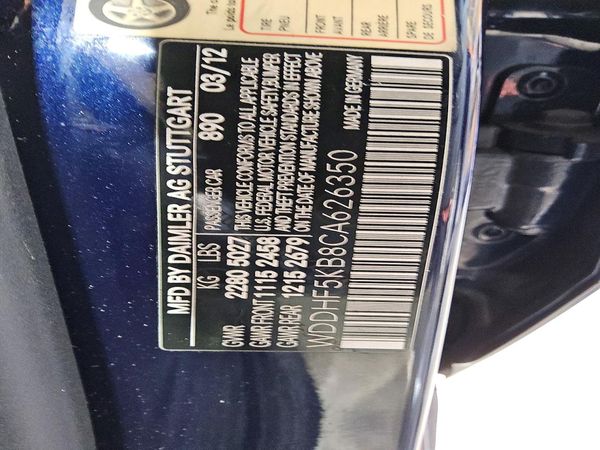 2012 MERCEDES-BENZ E E350 — VINS