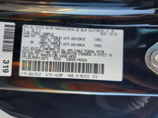 2025 TOYOTA TACOMA — VINS