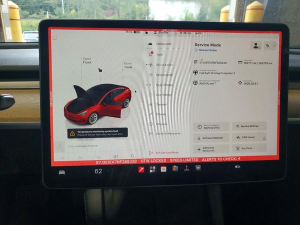 2022 TESLA MODEL 3 — ODOM