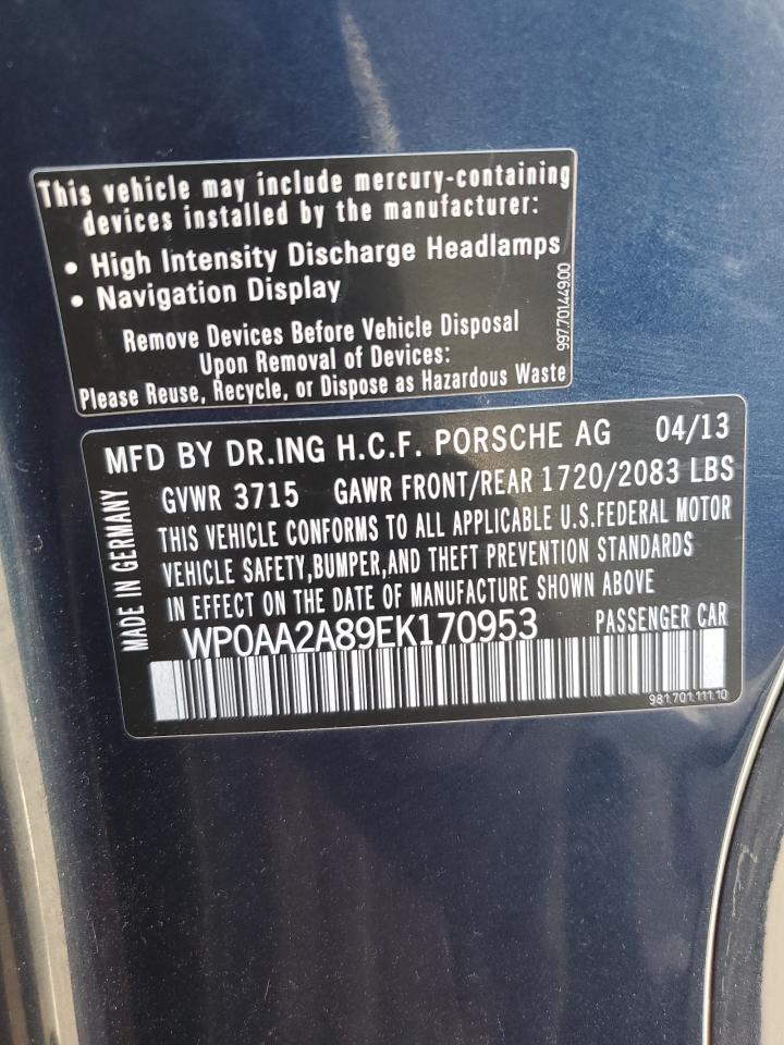 2014 PORSCHE CAYMAN