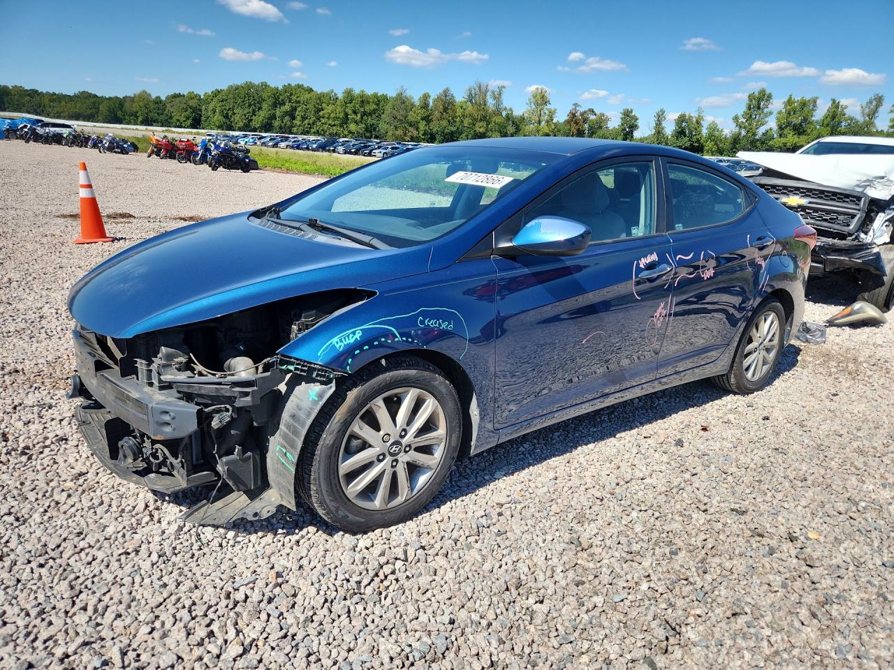 2014 HYUNDAI ELANTRA GLS (Middle) — Front 3/4