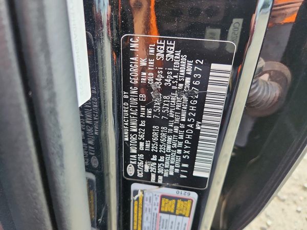 2017 KIA SORENTO EX — VINS