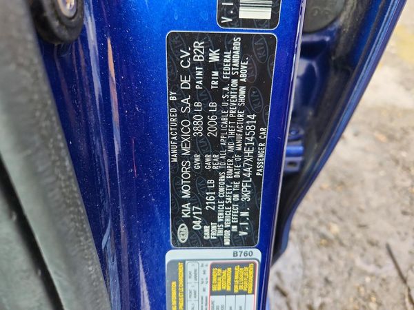 2017 KIA FORTE LX Popular, S — VINS