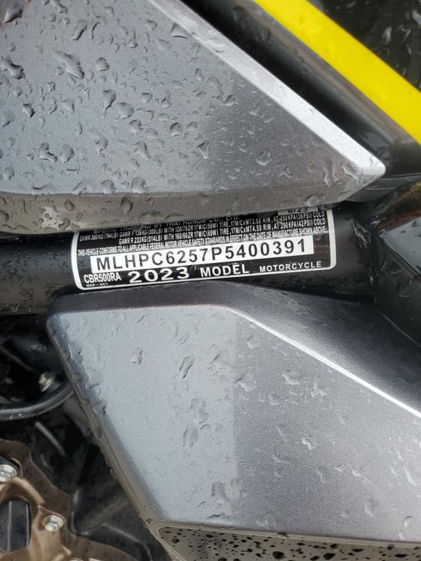 2023 HONDA CBR CYCLE — VINS