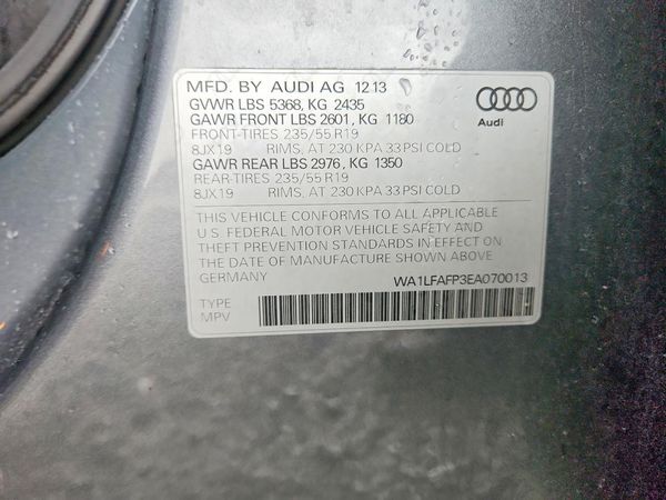 2014 AUDI Q5 Premium Plus — VINS