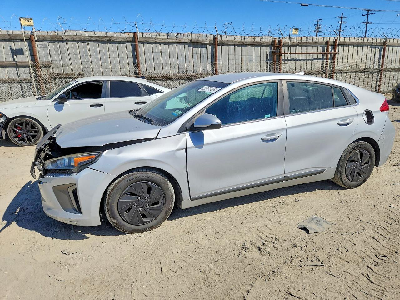 2017 HYUNDAI IONIQ Blue — Front 3/4