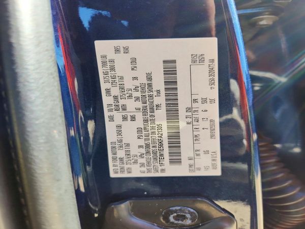 2019 FORD F150 — VINS