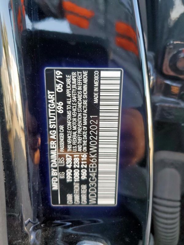 2019 MERCEDES-BENZ A