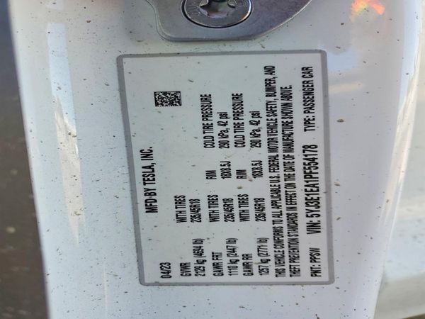 2023 TESLA MODEL 3 — VINS